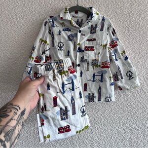 Marks & Spencer M&S Infant London 2 Piece Pajamas Matching Set Size 18-24 Months